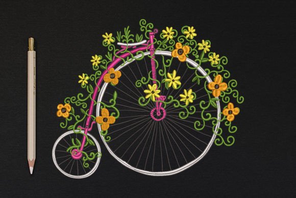 Bicycle Floral: A Charming Addition to Your Sweatshirt Line