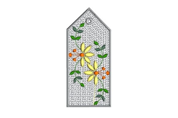 Charming Floral Bookmark Applique for Gifts