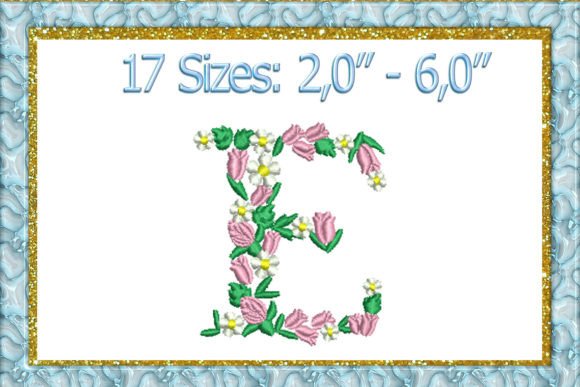 Charming Letter E Embroidery for Personalized Gifts