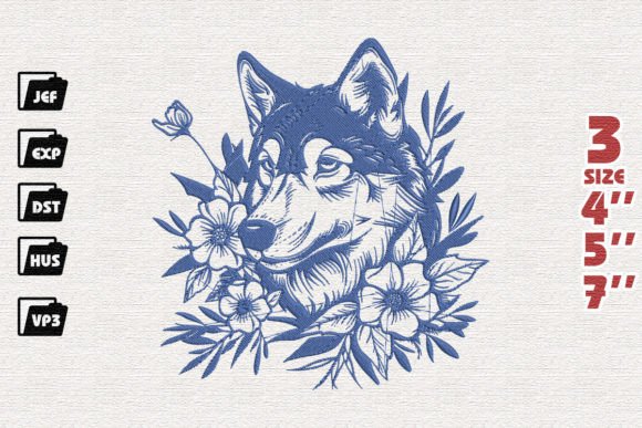 Explore the Charm of Wolf Embroidery