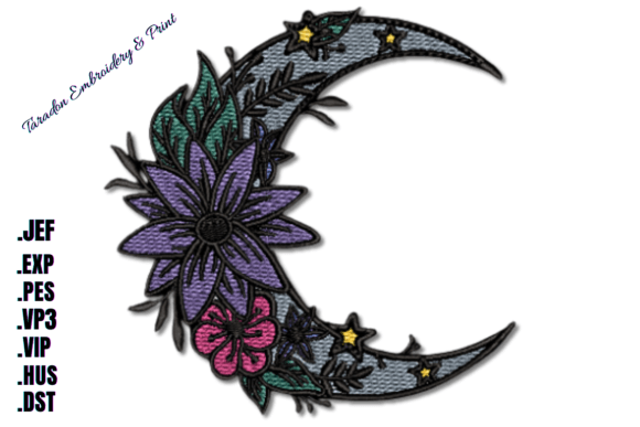 Explore the Magic of Moon Flower Embroidery