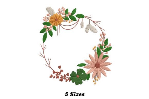 Floral Circle Embroidery Design: A Charming Addition