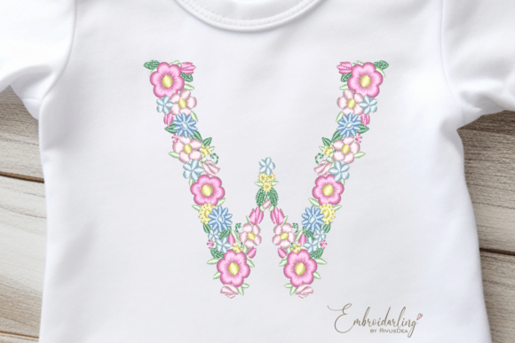 Floral Letter W Embroidery: A Designer's Review