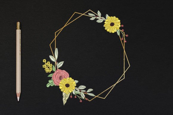Flower Frame, Wreath Floral Embroidery Review