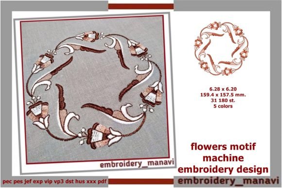 Flowers Motif: A Charming Touch for Your Embroidery