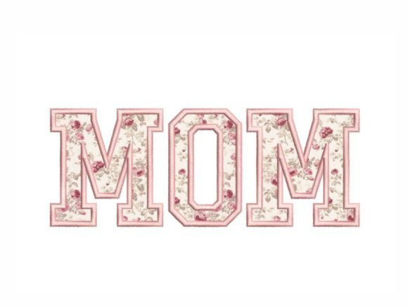 Mom Applique: A Floral Touch for Handmade Gifts