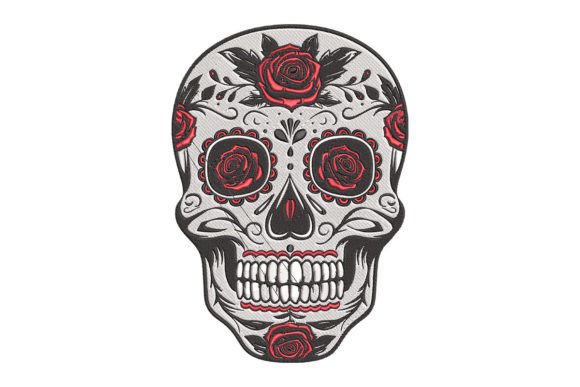 Sugar Skull: A Versatile Embroidery Design for Business